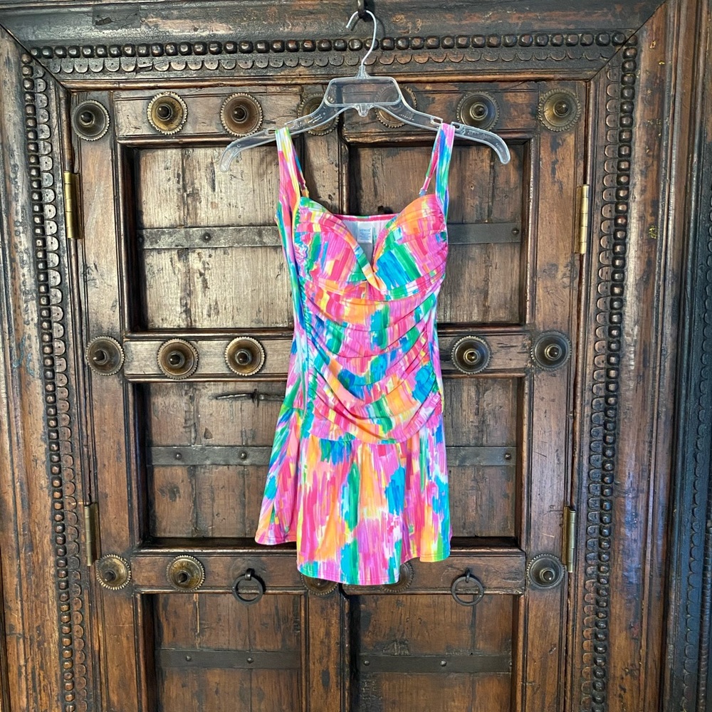 Venus 1 piece skirted swim suit